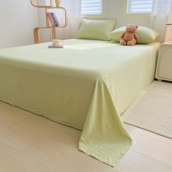 91家纺网 家纺一手货源 找家纺 （总）温眠家纺 2025新款水洗棉色织单床单系列-床拍