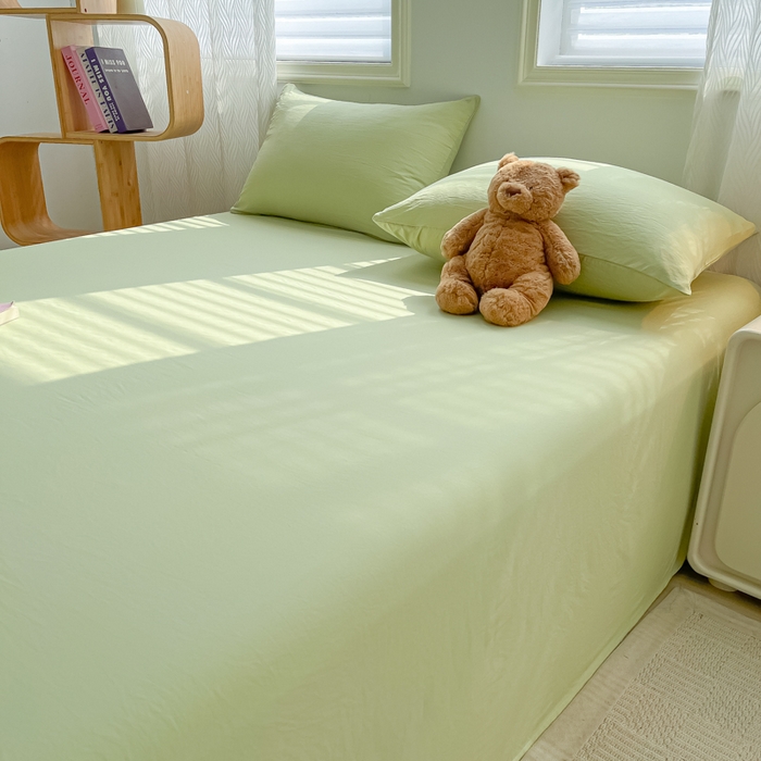 91家纺网 家纺一手货源 找家纺 （总）温眠家纺 2025新款水洗棉色织单床单系列-床拍