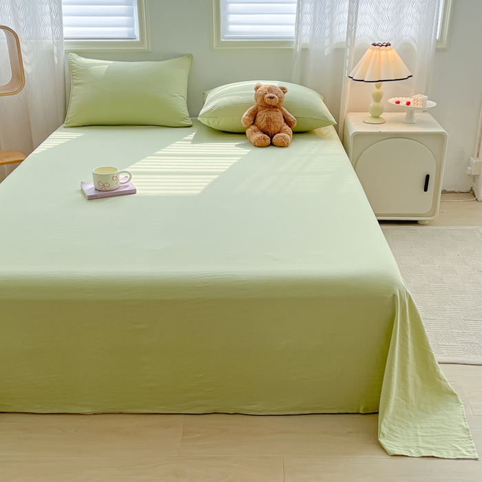 91家纺网 家纺一手货源 找家纺 （总）温眠家纺 2025新款水洗棉色织单床单系列-床拍