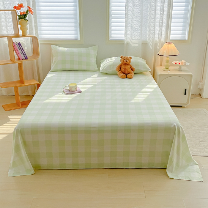 91家纺网 家纺一手货源 找家纺 （总）温眠家纺 2025新款水洗棉色织单床单系列-床拍