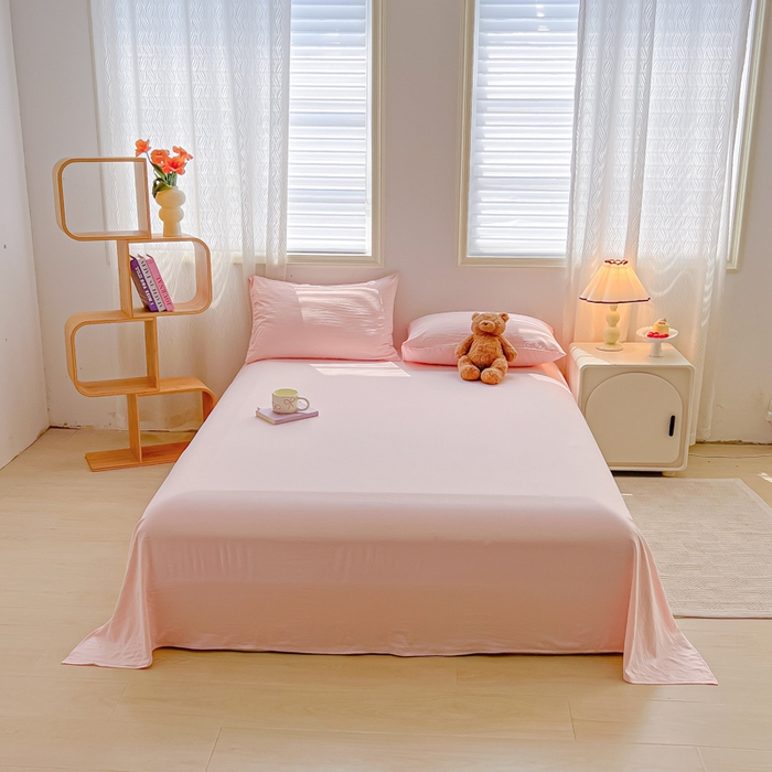 91家纺网 家纺一手货源 找家纺 （总）温眠家纺 2025新款水洗棉色织单床单系列-床拍