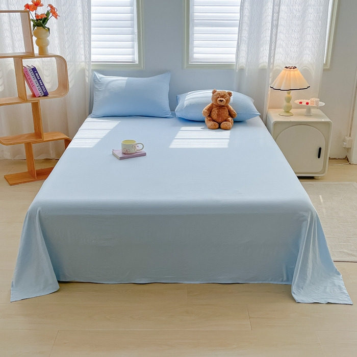 91家纺网 家纺一手货源 找家纺 （总）温眠家纺 2025新款水洗棉色织单床单系列-床拍