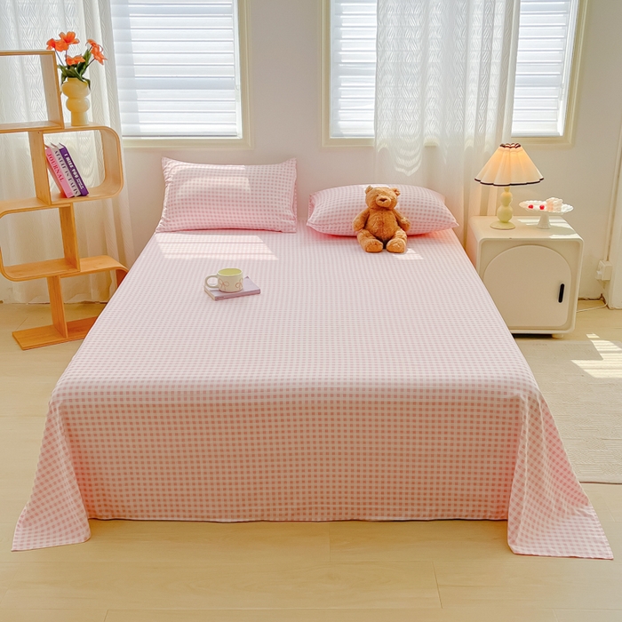 91家纺网 家纺一手货源 找家纺 （总）温眠家纺 2025新款水洗棉色织单床单系列-床拍