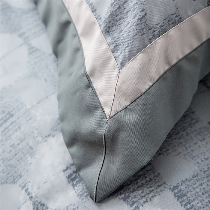 91家纺网 家纺一手货源 找家纺 （总）恩和家纺 2026新款50s莱赛尔天丝轻奢撞色款床盖多件套