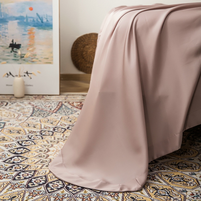 91家纺网 家纺一手货源 找家纺 （总）恩和家纺 2026新款50s莱赛尔天丝套件美式对角款床盖多件套