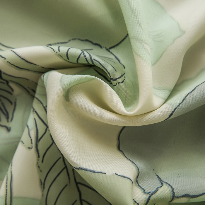 91家纺网 家纺一手货源 找家纺 恩和家纺 2026新款50s莱赛尔天丝套件美式对角款床盖多件套 箬叶