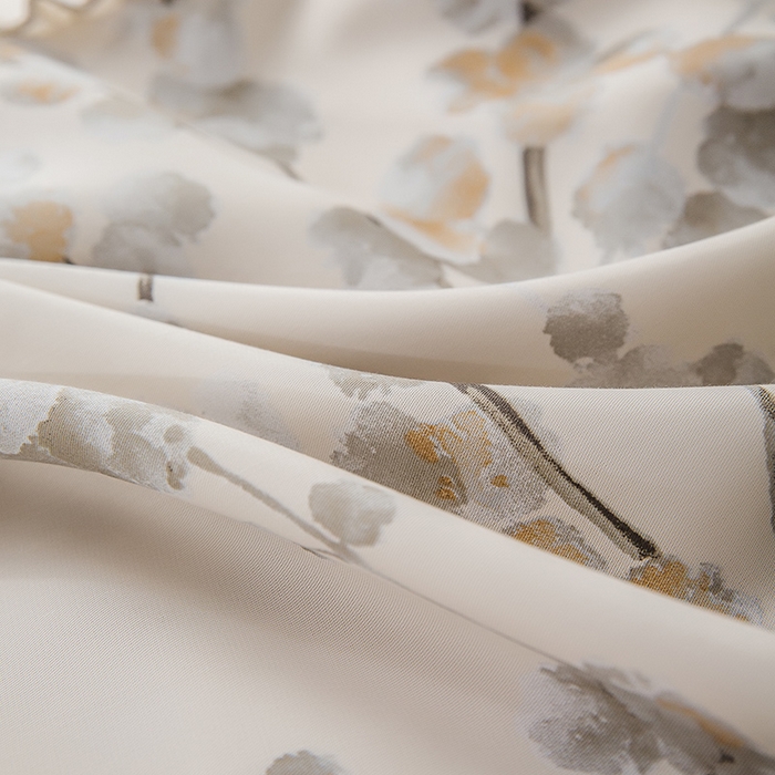 91家纺网 家纺一手货源 找家纺 恩和家纺 2026新款50s莱赛尔天丝法式花边款法式飞边床盖四件套 初雪