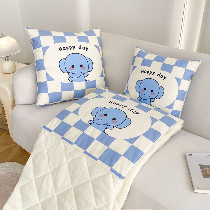 91家纺网 家纺一手货源 找家纺 （总）新奇异 2025新款数码印花多功能抱枕被