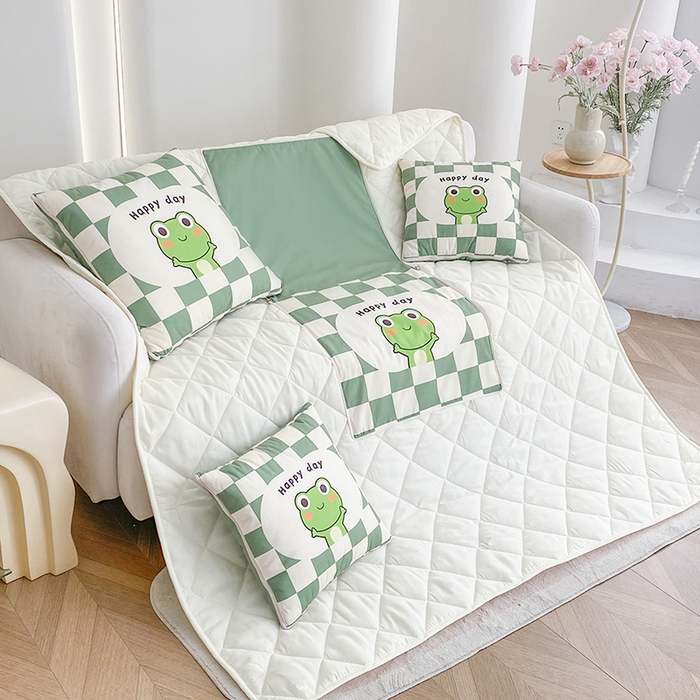 91家纺网 家纺一手货源 找家纺 （总）新奇异 2025新款数码印花多功能抱枕被