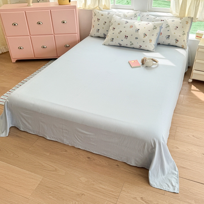 91家纺网 家纺一手货源 找家纺 温眠家纺 2025新款云感针织双层纱四件套 欢乐派对