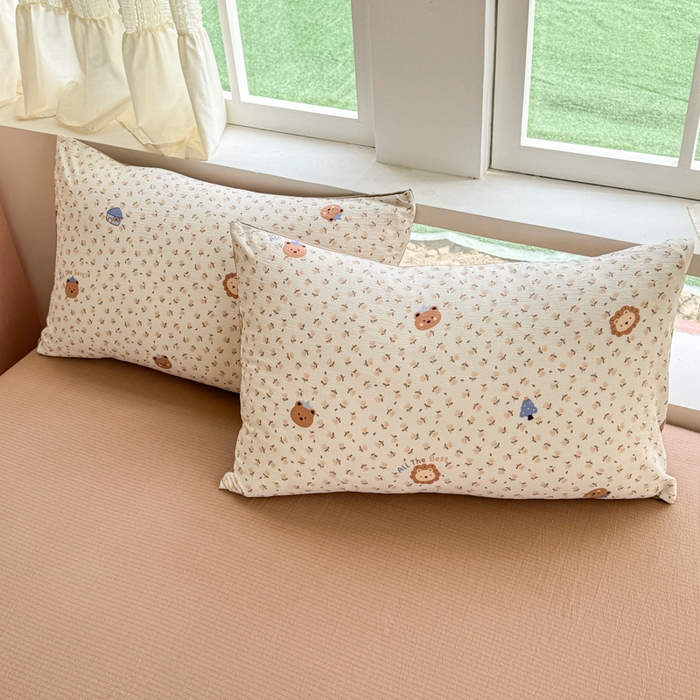 91家纺网 家纺一手货源 找家纺 温眠家纺 2025新款云感针织双层纱四件套 甜茶