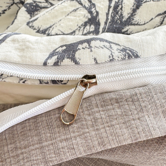 91家纺网 家纺一手货源 找家纺 温眠家纺 2025新款云感针织双层纱四件套 幽兰