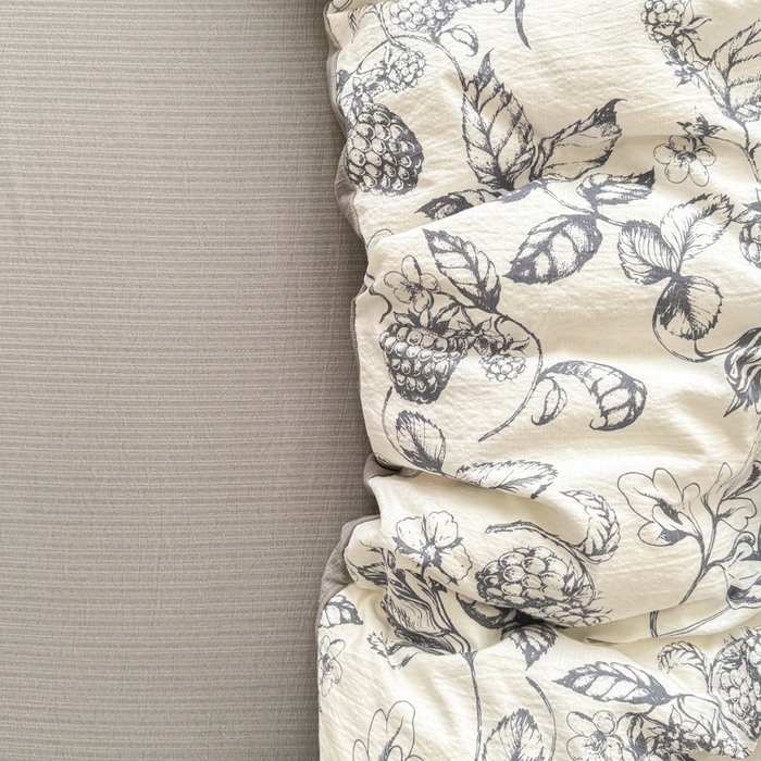 91家纺网 家纺一手货源 找家纺 温眠家纺 2025新款云感针织双层纱四件套 幽兰