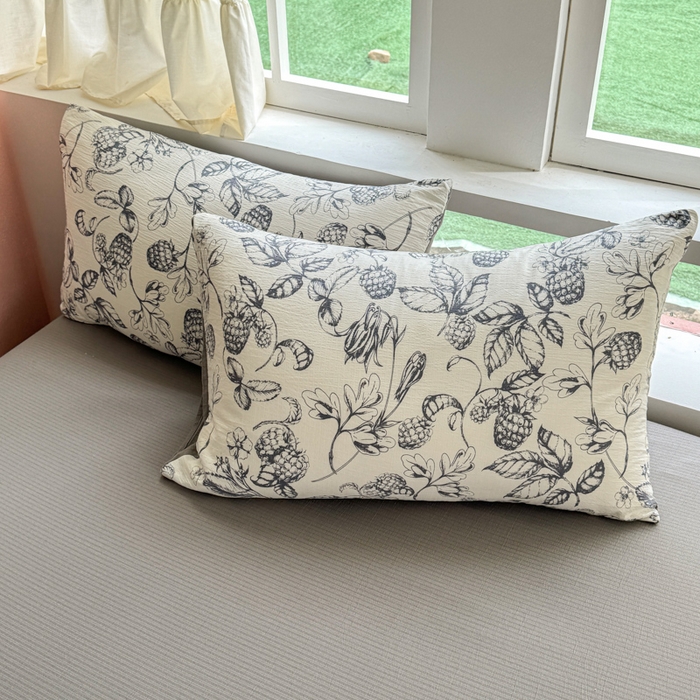 91家纺网 家纺一手货源 找家纺 温眠家纺 2025新款云感针织双层纱四件套 幽兰