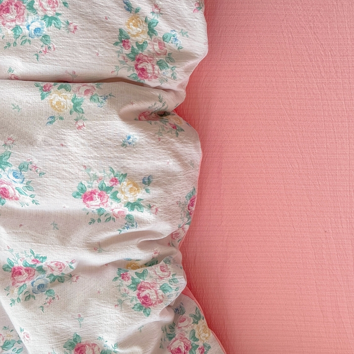 91家纺网 家纺一手货源 找家纺 温眠家纺 2025新款云感针织双层纱四件套 朱丽叶