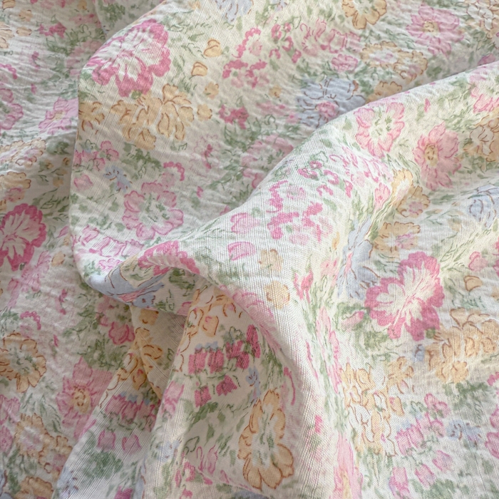 91家纺网 家纺一手货源 找家纺 温眠家纺 2025新款云感针织双层纱四件套 粉黛