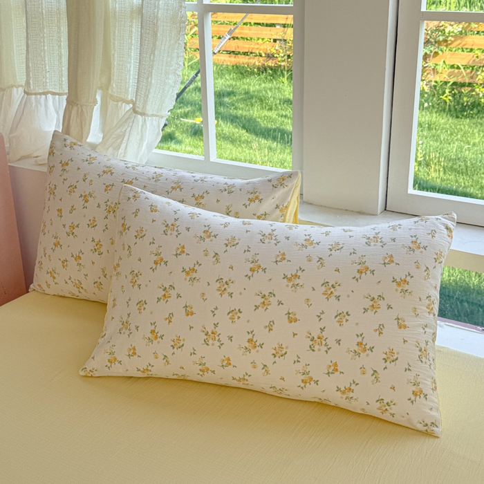 91家纺网 家纺一手货源 找家纺 温眠家纺 2025新款云感针织双层纱四件套 梨花落