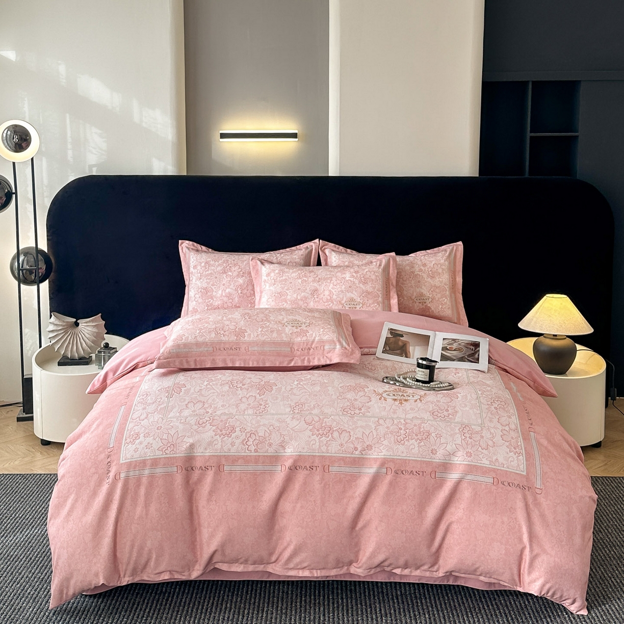 91家纺网 家纺一手货源 找家纺 （总）喜四方 2026年新款加厚全棉印花加绣花四件套