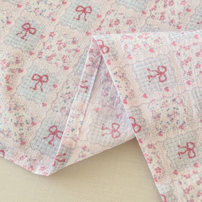 91家纺网 家纺一手货源 找家纺 温眠家纺 2025春夏新款云感棉双层纱床单单床单枕套三件套 琉璃瓦梦