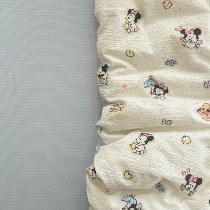 91家纺网 家纺一手货源 找家纺 温眠家纺 2025新款云感针织双层纱单被套系列 欢乐派对