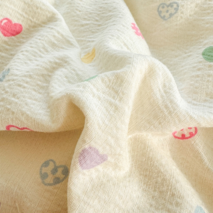 91家纺网 家纺一手货源 找家纺 温眠家纺 2025新款云感针织双层纱单被套系列 浪漫邂逅