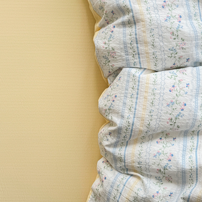 91家纺网 家纺一手货源 找家纺 温眠家纺 2025新款云感针织双层纱单被套系列 洛克庄园