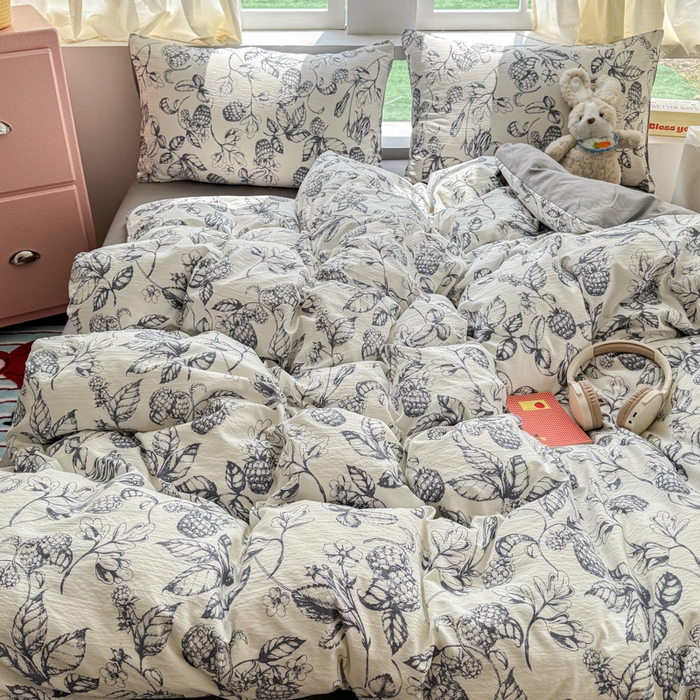 91家纺网 家纺一手货源 找家纺 温眠家纺 2025新款云感针织双层纱单被套系列 幽兰