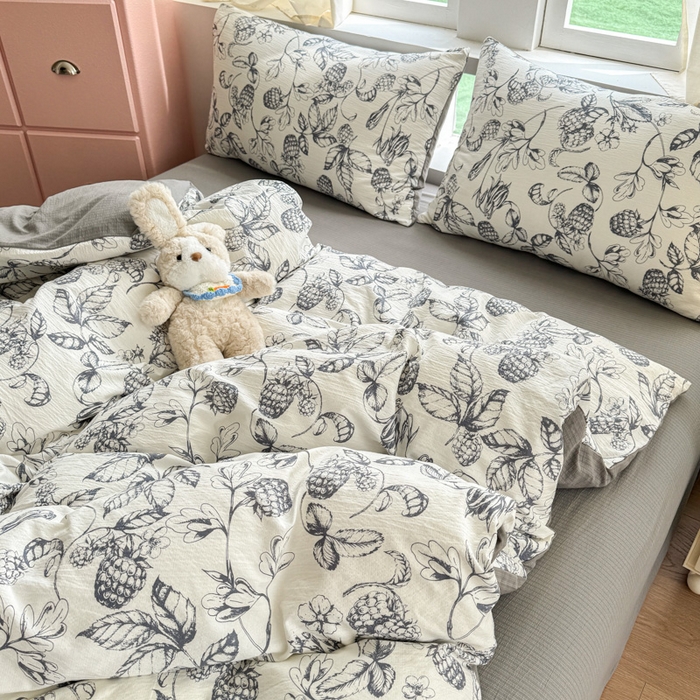 91家纺网 家纺一手货源 找家纺 温眠家纺 2025新款云感针织双层纱单被套系列 幽兰