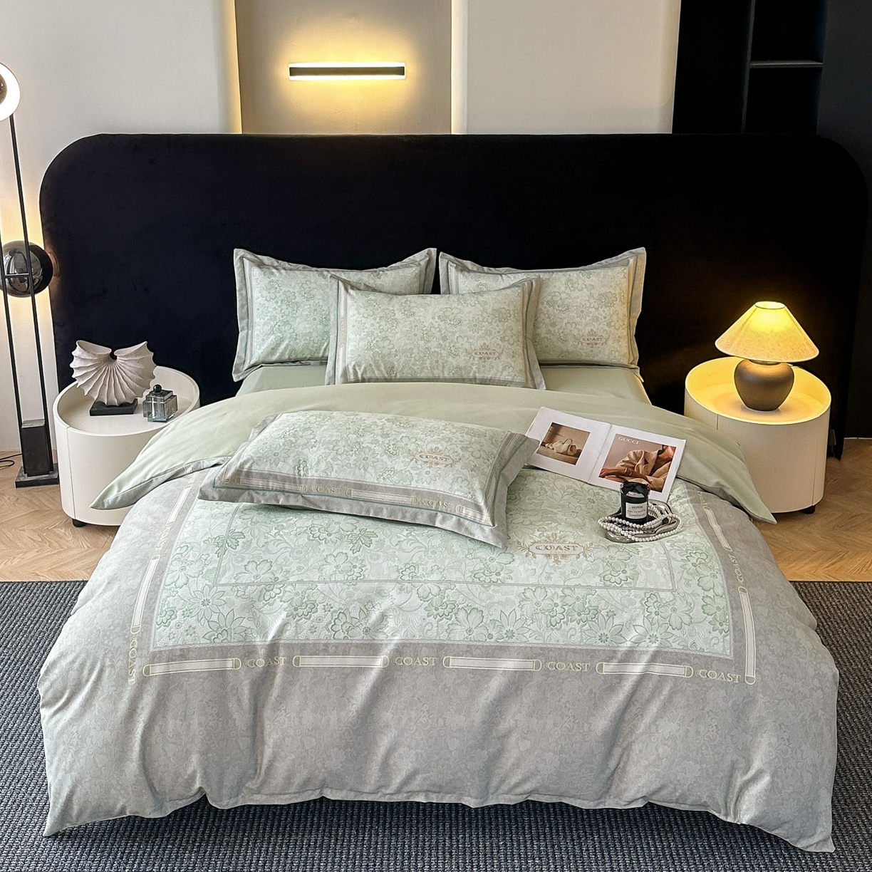 91家纺网 家纺一手货源 找家纺 （总）喜四方 2026年新款加厚全棉印花加绣花四件套