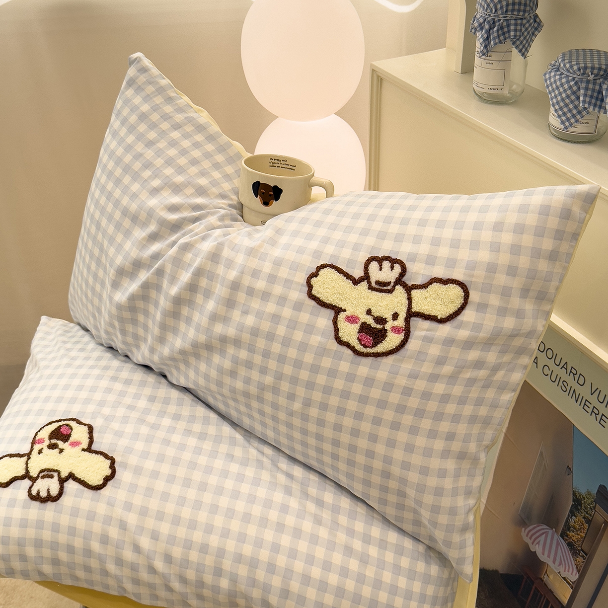 91家纺网 家纺一手货源 找家纺 曼谷家纺 2026新款卡通水洗棉毛巾绣四件套被套 超美味-兰小格-芝士