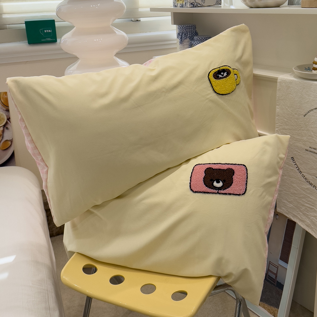 91家纺网 家纺一手货源 找家纺 曼谷家纺 2026新款卡通水洗棉毛巾绣四件套被套 韩系小窝