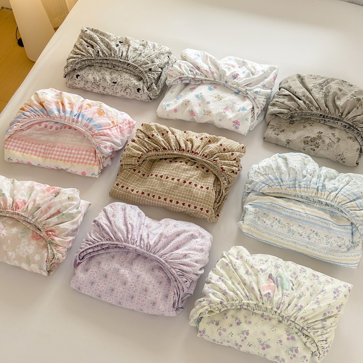 91家纺网 家纺一手货源 找家纺 温眠家纺 2025春夏新款云感棉双层纱床笠单床笠枕套三件套场景二 组合