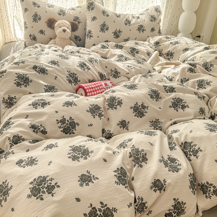 91家纺网 家纺一手货源 找家纺 温眠家纺 2025新款云感针织双层纱四件套-第二波 华尔兹