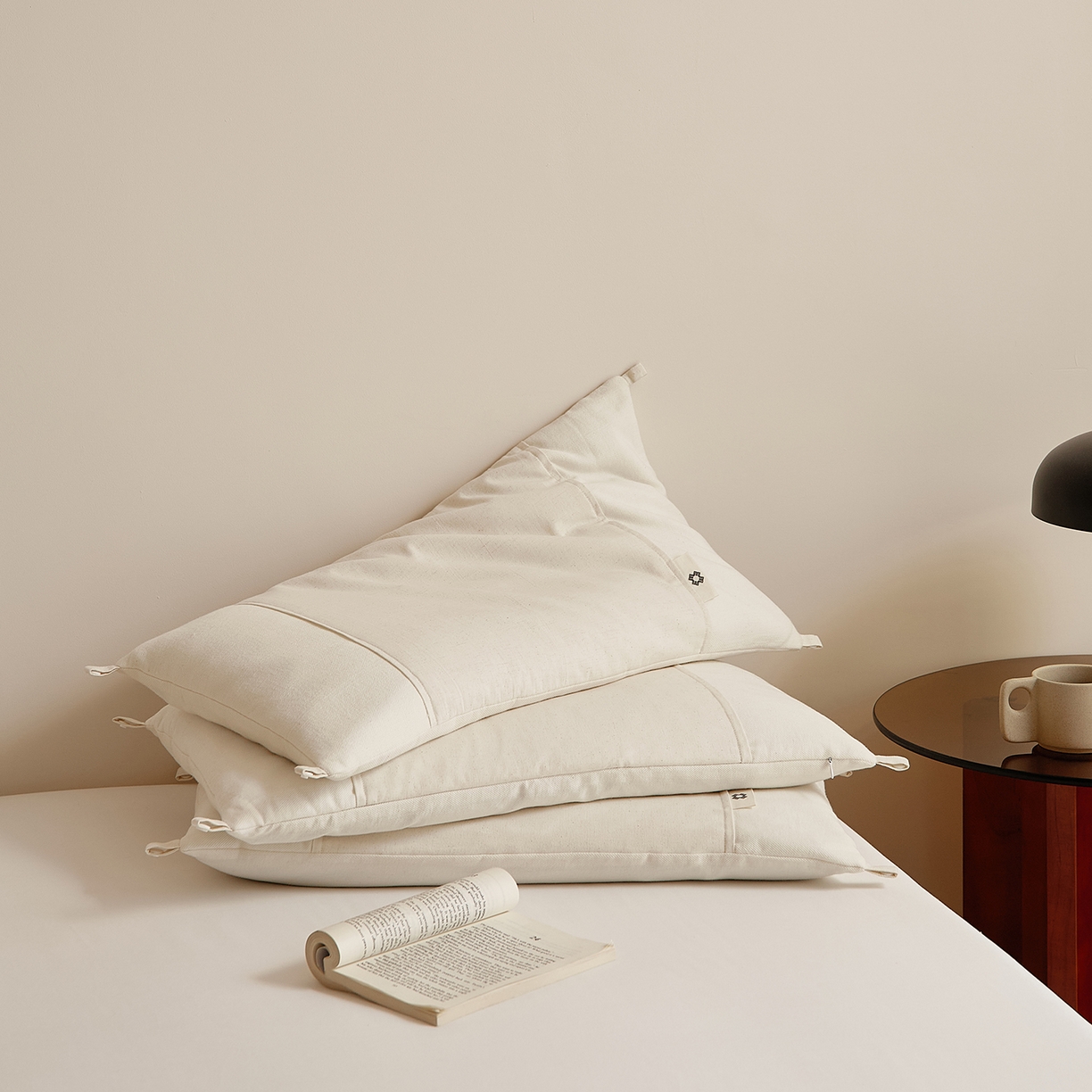 91家纺网 家纺一手货源 找家纺 境月枕芯坊 2026新款可拆洗棉麻黑苦荞枕枕头枕芯 可拆洗棉麻黑苦荞枕-大号