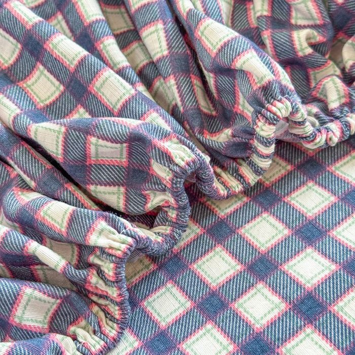 91家纺网 家纺一手货源 找家纺 温眠家纺 2025新款云感皱皱双层纱床笠 罗格先生