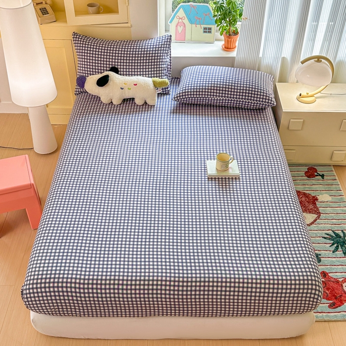 温眠家纺 2025新款云感皱皱双层纱床笠 罗格先生