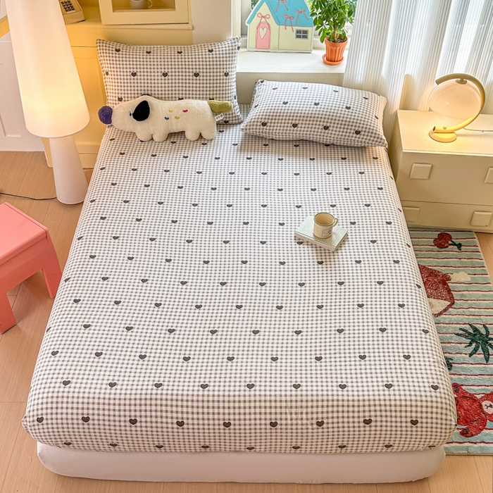 91家纺网 家纺一手货源 找家纺 （总）温眠家纺 2025新款云感皱皱双层纱床笠