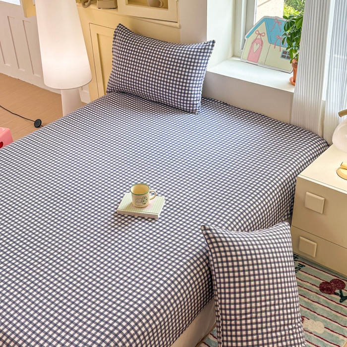 91家纺网 家纺一手货源 找家纺 温眠家纺 2025新款云感皱皱双层纱床笠 罗格先生