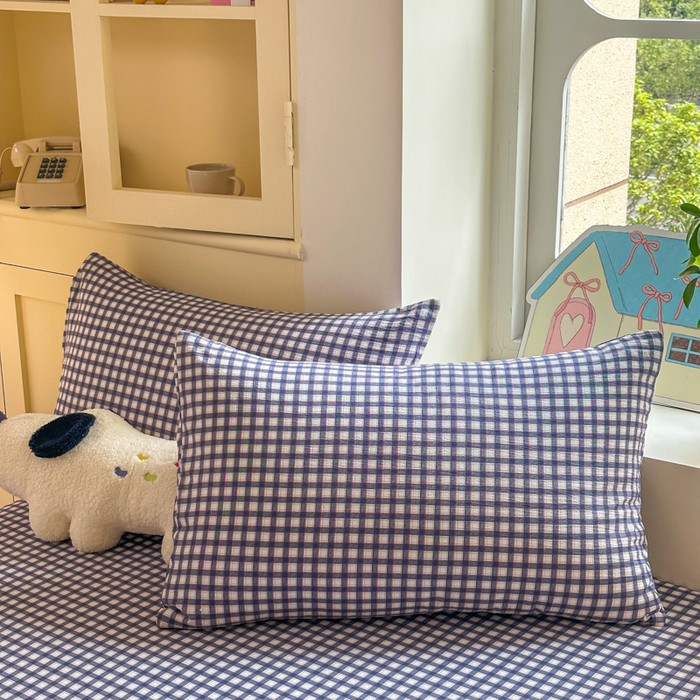 91家纺网 家纺一手货源 找家纺 温眠家纺 2025新款云感皱皱双层纱床笠 罗格先生