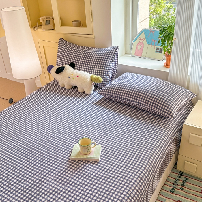 91家纺网 家纺一手货源 找家纺 温眠家纺 2025新款云感皱皱双层纱床笠 罗格先生