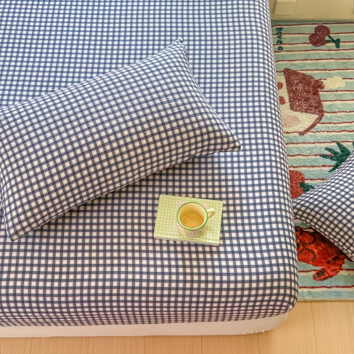 91家纺网 家纺一手货源 找家纺 温眠家纺 2025新款云感皱皱双层纱床笠 罗格先生