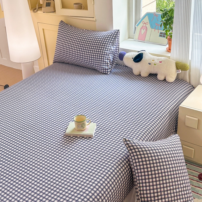 91家纺网 家纺一手货源 找家纺 温眠家纺 2025新款云感皱皱双层纱床笠 罗格先生