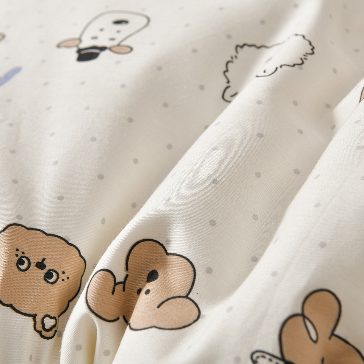 91家纺网 家纺一手货源 找家纺 铺尚美家纺 2026新款纯棉+豆豆绒棉花枕枕头枕芯 儿童枕芯 学生枕 简笔小汪