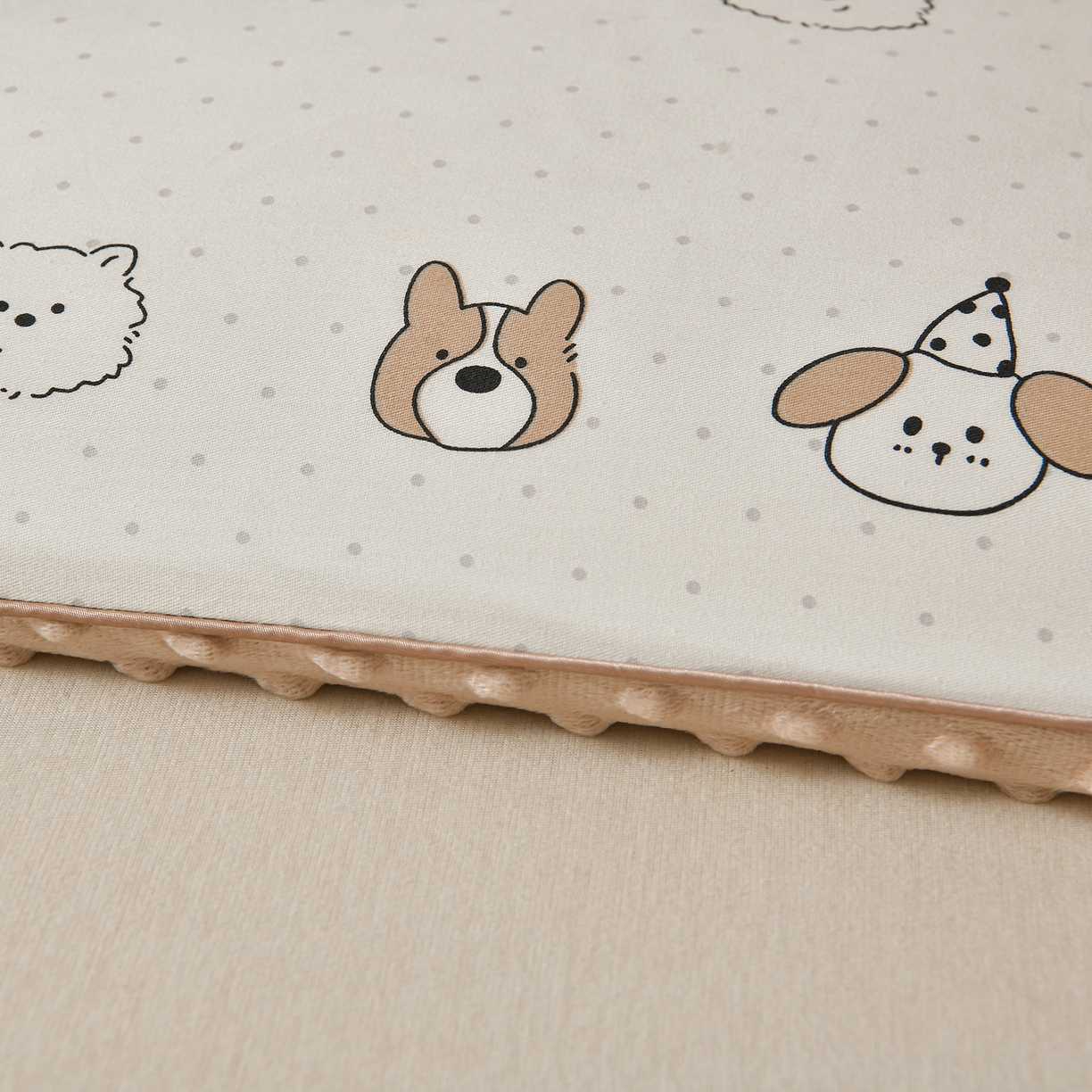 91家纺网 家纺一手货源 找家纺 铺尚美家纺 2026新款纯棉+豆豆绒棉花枕枕头枕芯 儿童枕芯 学生枕 简笔小汪