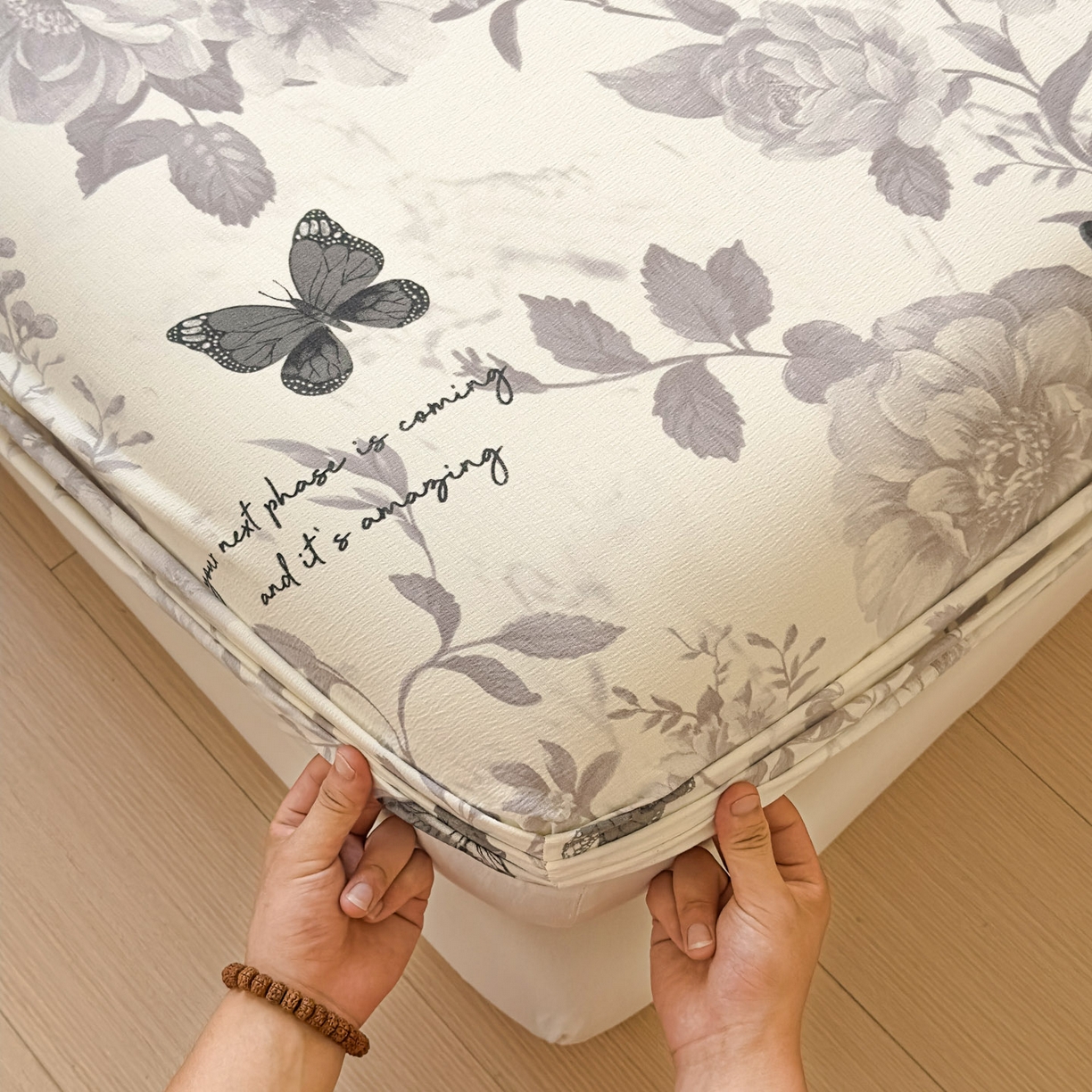 91家纺网 家纺一手货源 找家纺 （总）温眠家纺 2025新款双层纱单件床笠床单