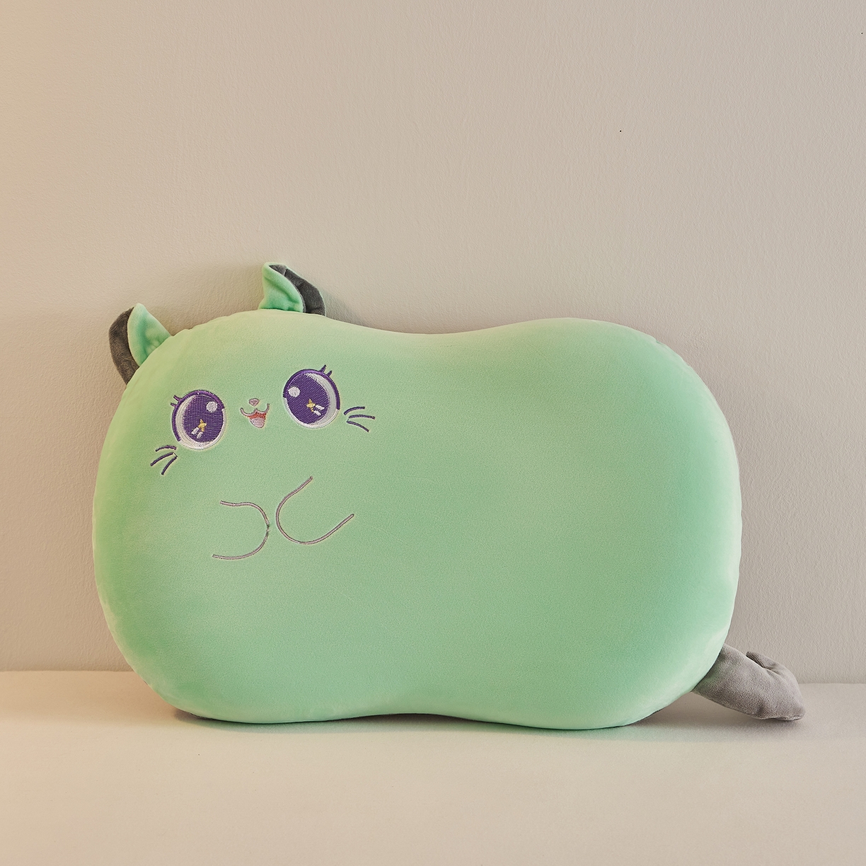 91家纺网 家纺一手货源 找家纺 （总）铺尚美家纺 2026可爱卡通儿童猫肚枕学生幼儿园卡通记忆棉枕头枕芯30*50cm