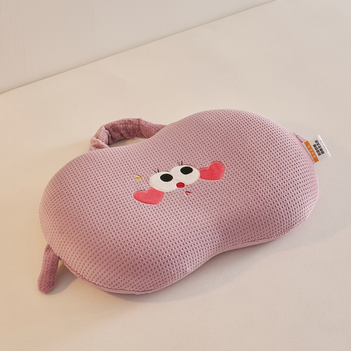 铺尚美家纺 2026可爱卡通儿童猫肚枕学生幼儿园卡通记忆棉枕头枕芯30*50cm 手提兜兜记忆枕-紫