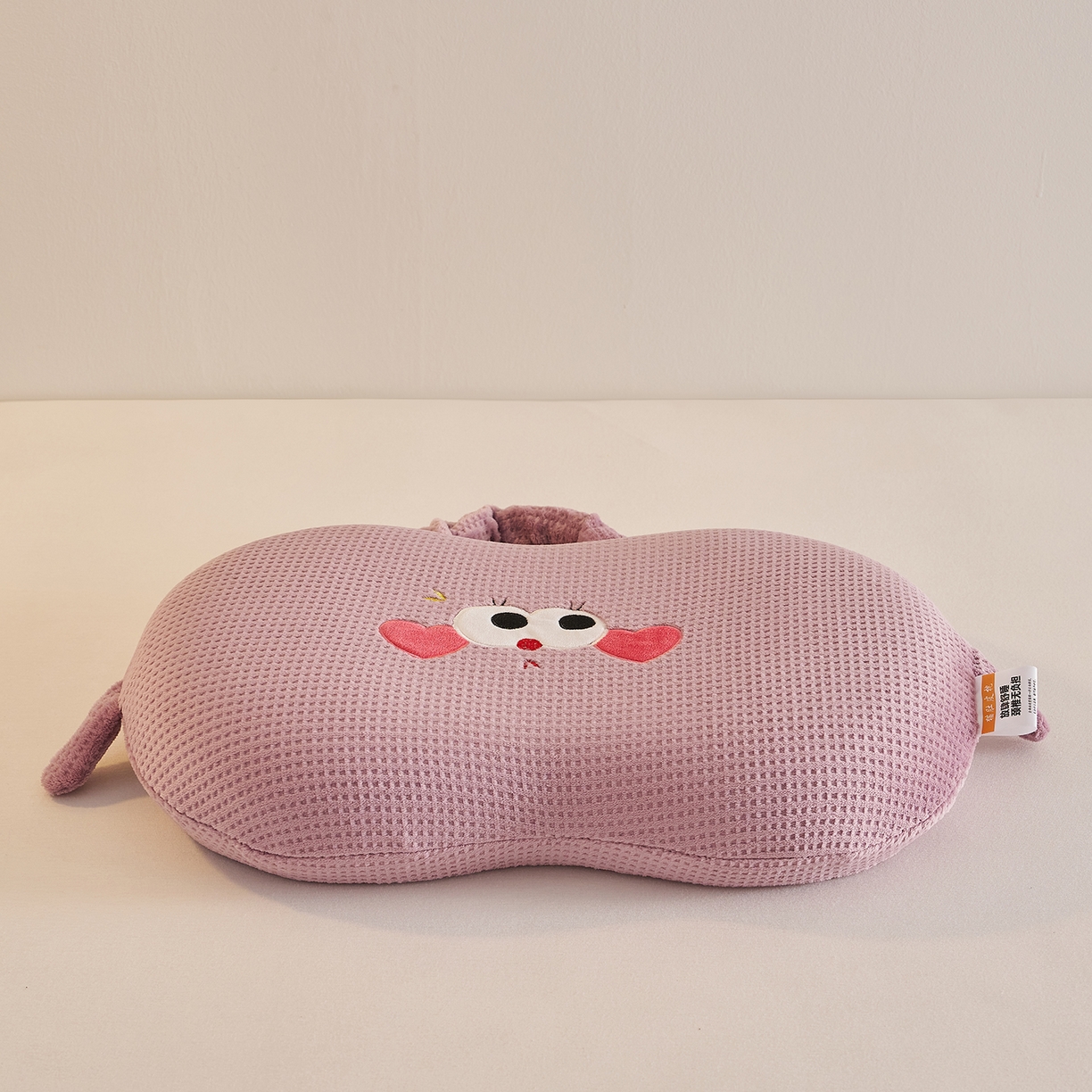 91家纺网 家纺一手货源 找家纺 铺尚美家纺 2026可爱卡通儿童猫肚枕学生幼儿园卡通记忆棉枕头枕芯30*50cm 手提兜兜记忆枕-紫