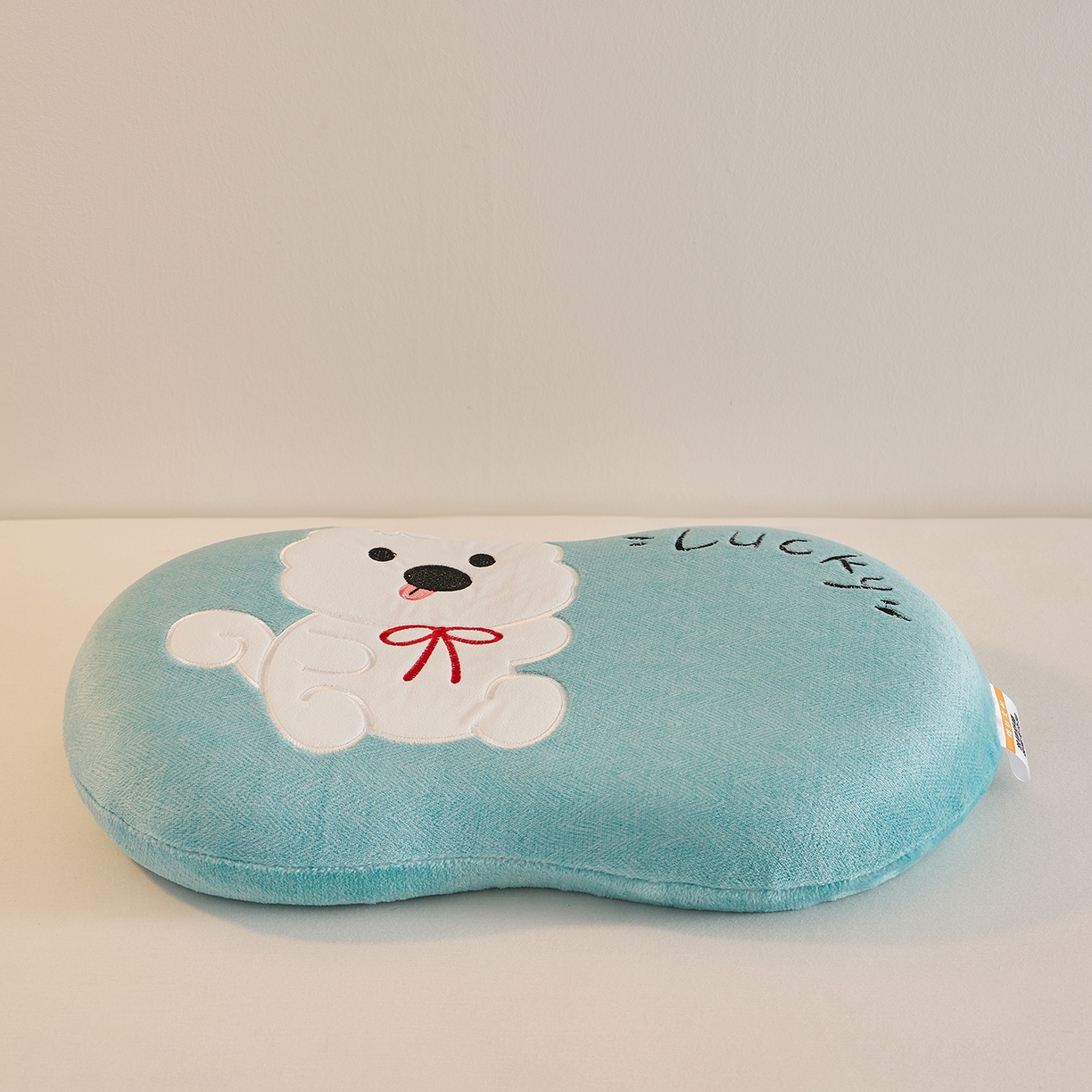 91家纺网 家纺一手货源 找家纺 铺尚美家纺 2026可爱卡通儿童猫肚枕学生幼儿园卡通记忆棉枕头枕芯30*50cm Lucky羊咩咩记忆枕-蓝