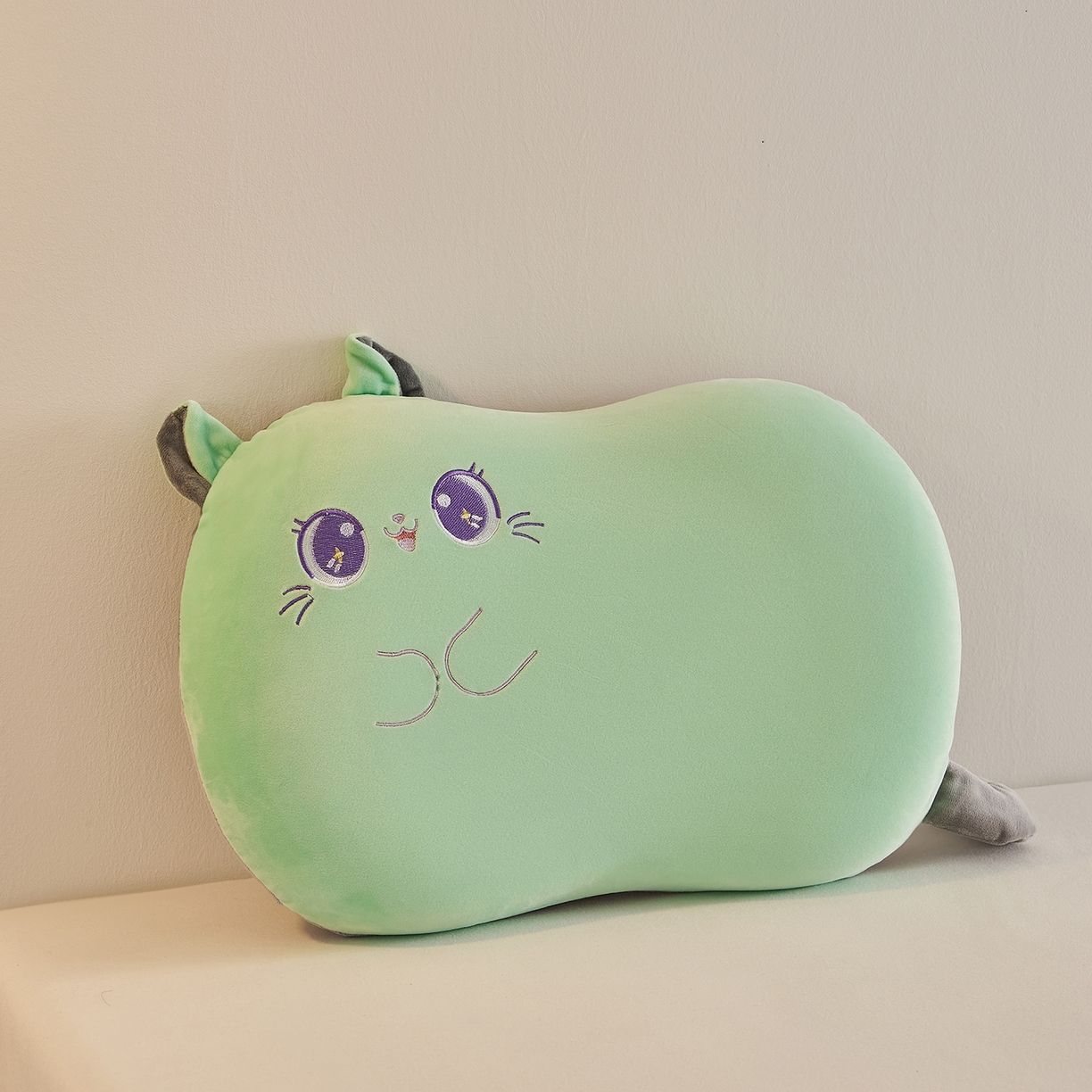 91家纺网 家纺一手货源 找家纺 （总）铺尚美家纺 2026可爱卡通儿童猫肚枕学生幼儿园卡通记忆棉枕头枕芯30*50cm